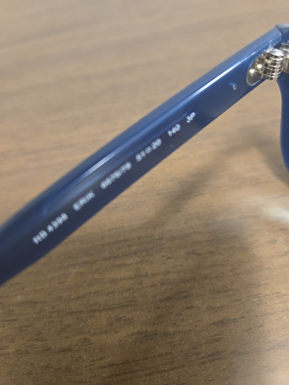 Ray-Ban Womens Navy Square Sunglasses - Classic Dark Lenses - Picture 6 of 8
